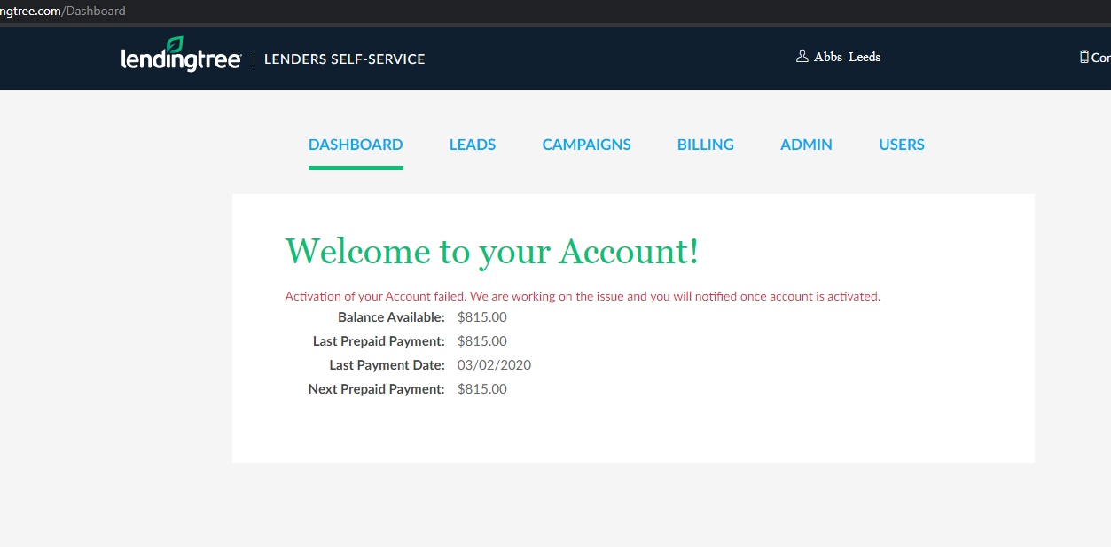 Refinance Active Lender